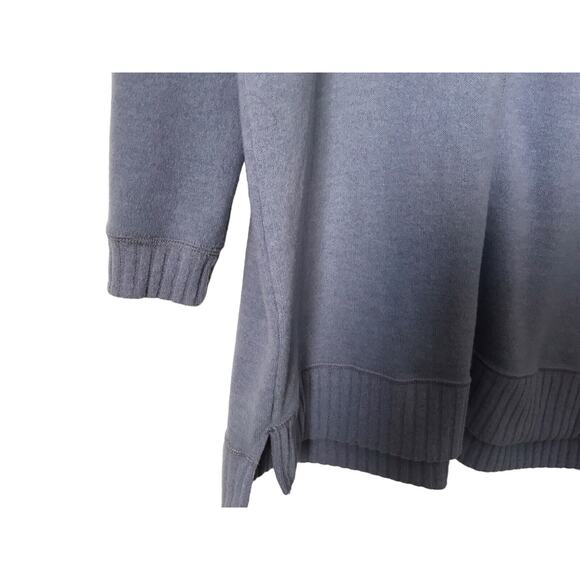 Lulus Sweater Dress Size M Blue Autumn Daze Cowl Neck Long Sleeve Soft Tunic - Picture 5 of 11